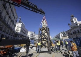 La estatua de Mariblanca estrena ubicación en la Puerta del Sol