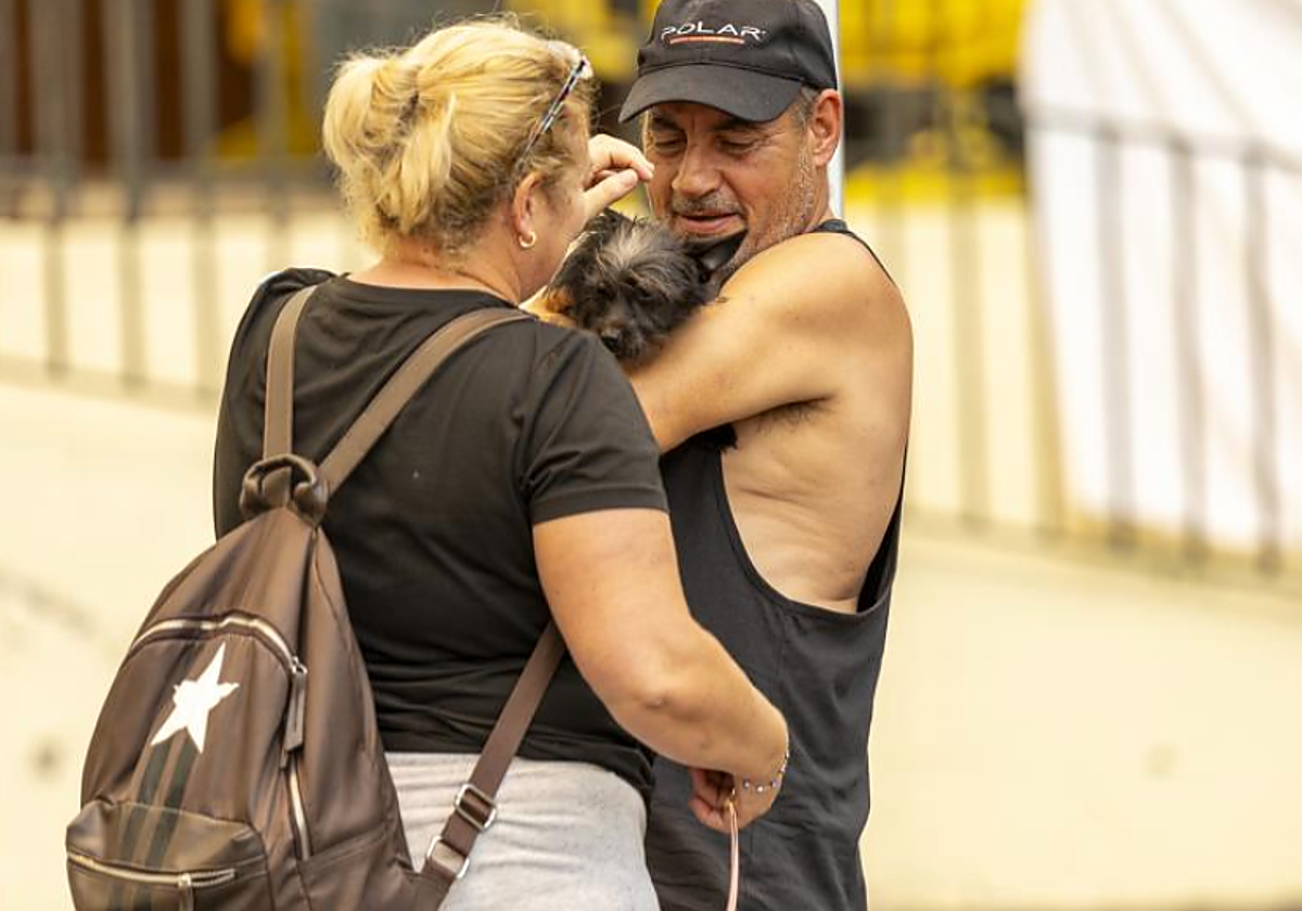 En los albergues siguen la evolución del incendio desde los albergues de emergencia