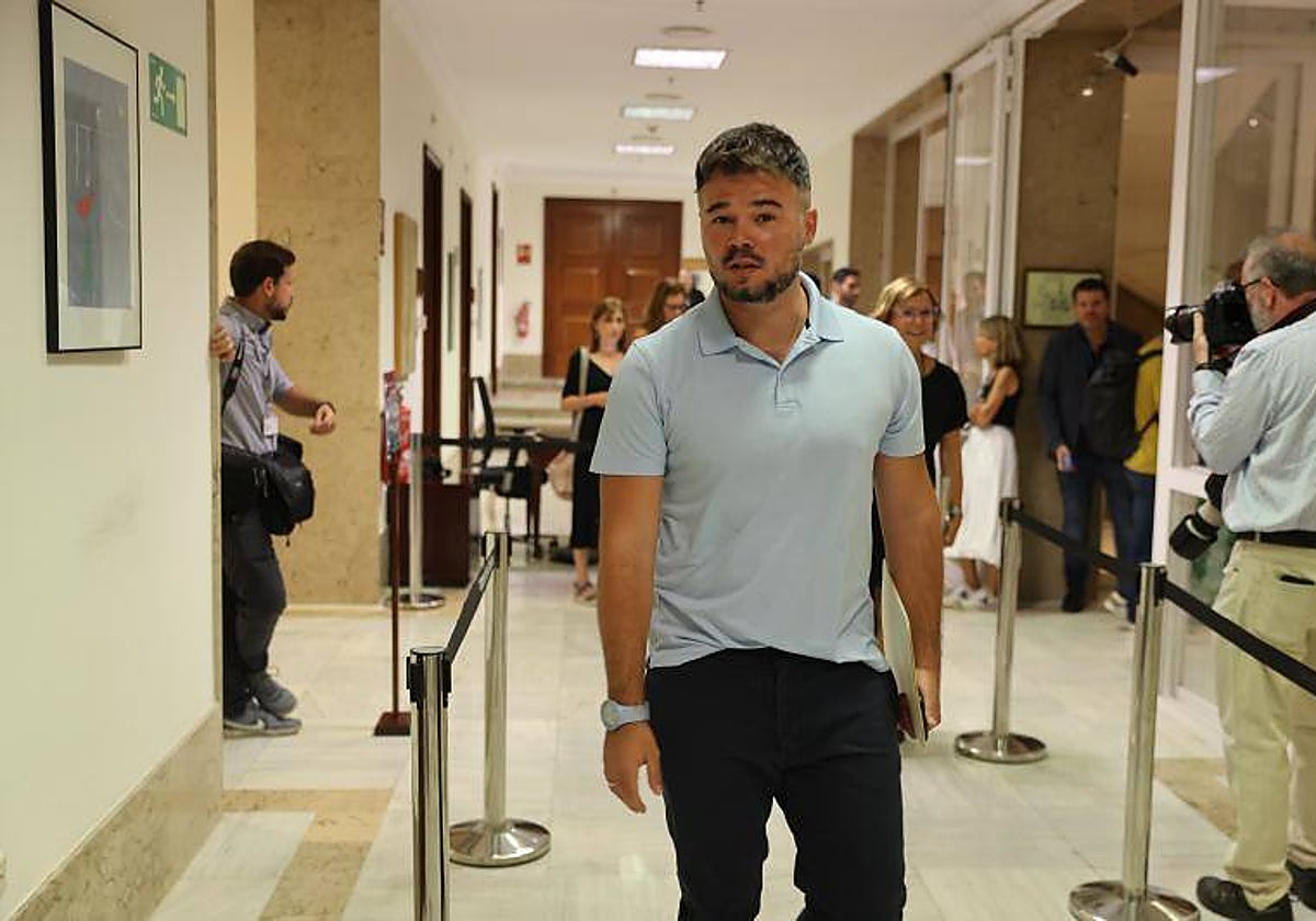 Gabriel Rufián, de ERC, que exige una comisión sobre Pegasus
