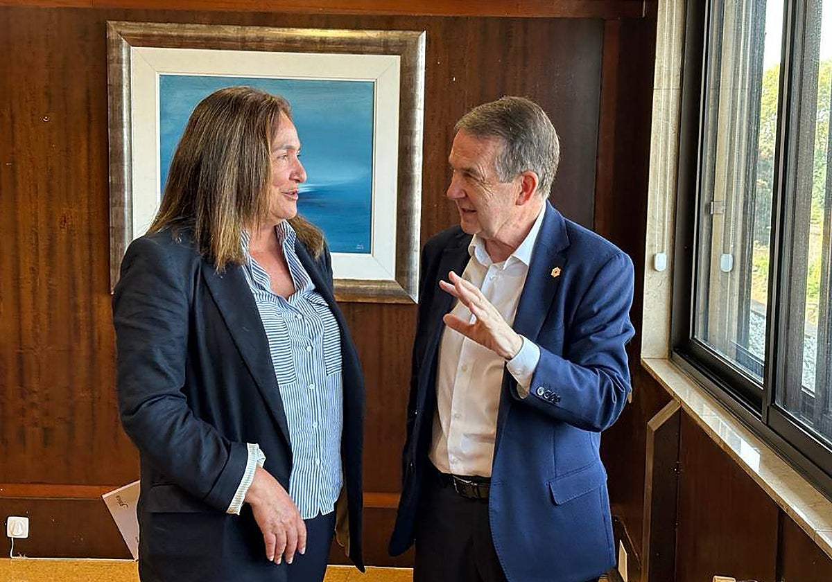 Abel Caballero y Ana Ortiz, este martes en Vigo