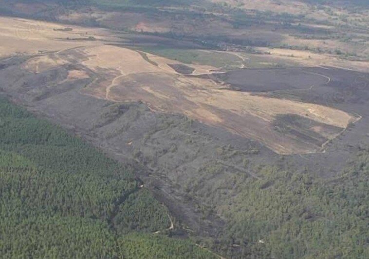 El incendio de San Bartolmé de Rueda (León) ya no tiene llama