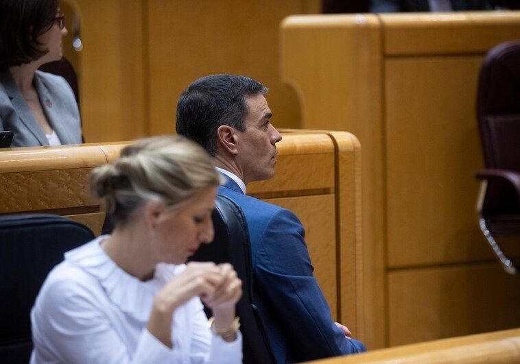 Pedro Sánchez y Yolanda Díaz en una imagen de archivo