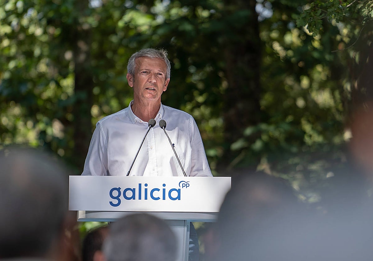 Alfonso Rueda, presidente de la Xunta y del PPdeG, en el acto de inicio del curso político de 2022
