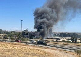 La Policía Científica investiga si el incendio del Polígono de Chinales de Córdoba ha sido provocado