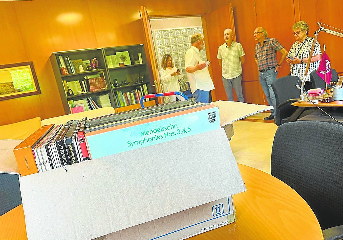 Los vinilos donados a la Universidad de Valladolid