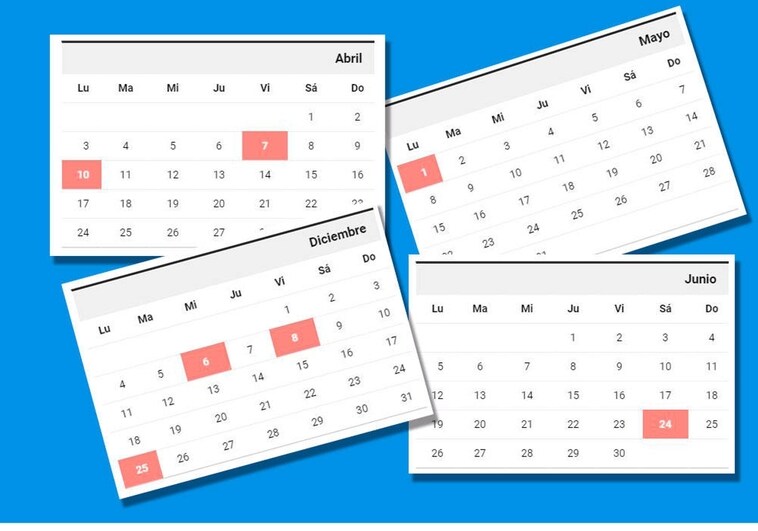 Calendario laboral 2023 en Valencia: cómo caen festivos y puentes hasta final de año