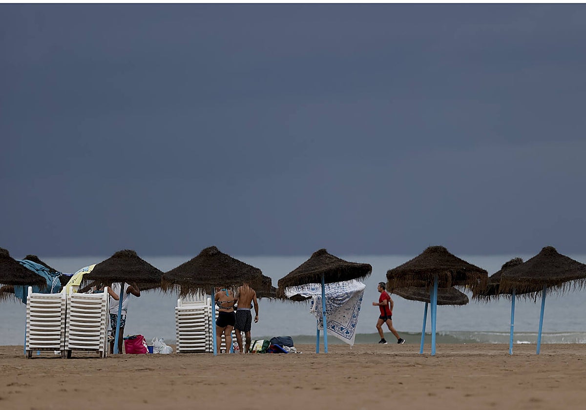 Imagen tomada en la playa del Cabanyal de Valencia