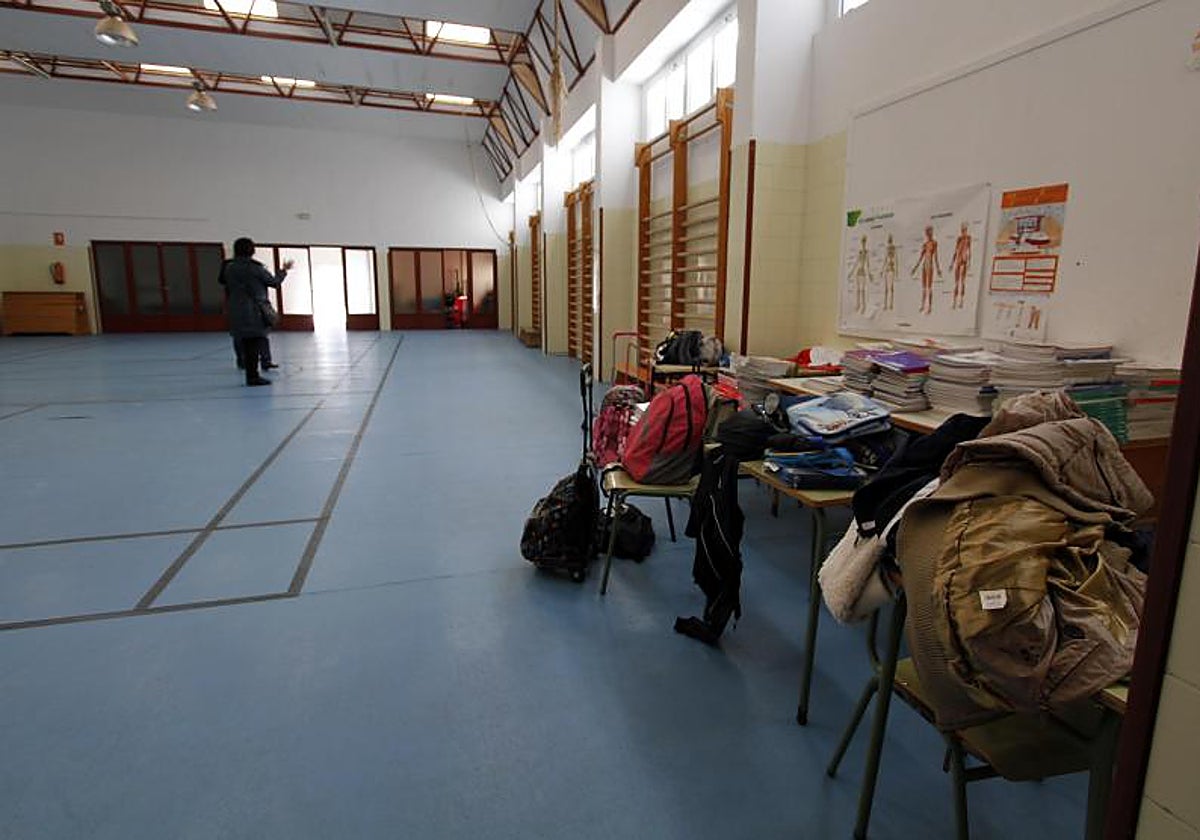 Instalaciones para la educación física en un centro educativo alicantino, en imagen de archivo.