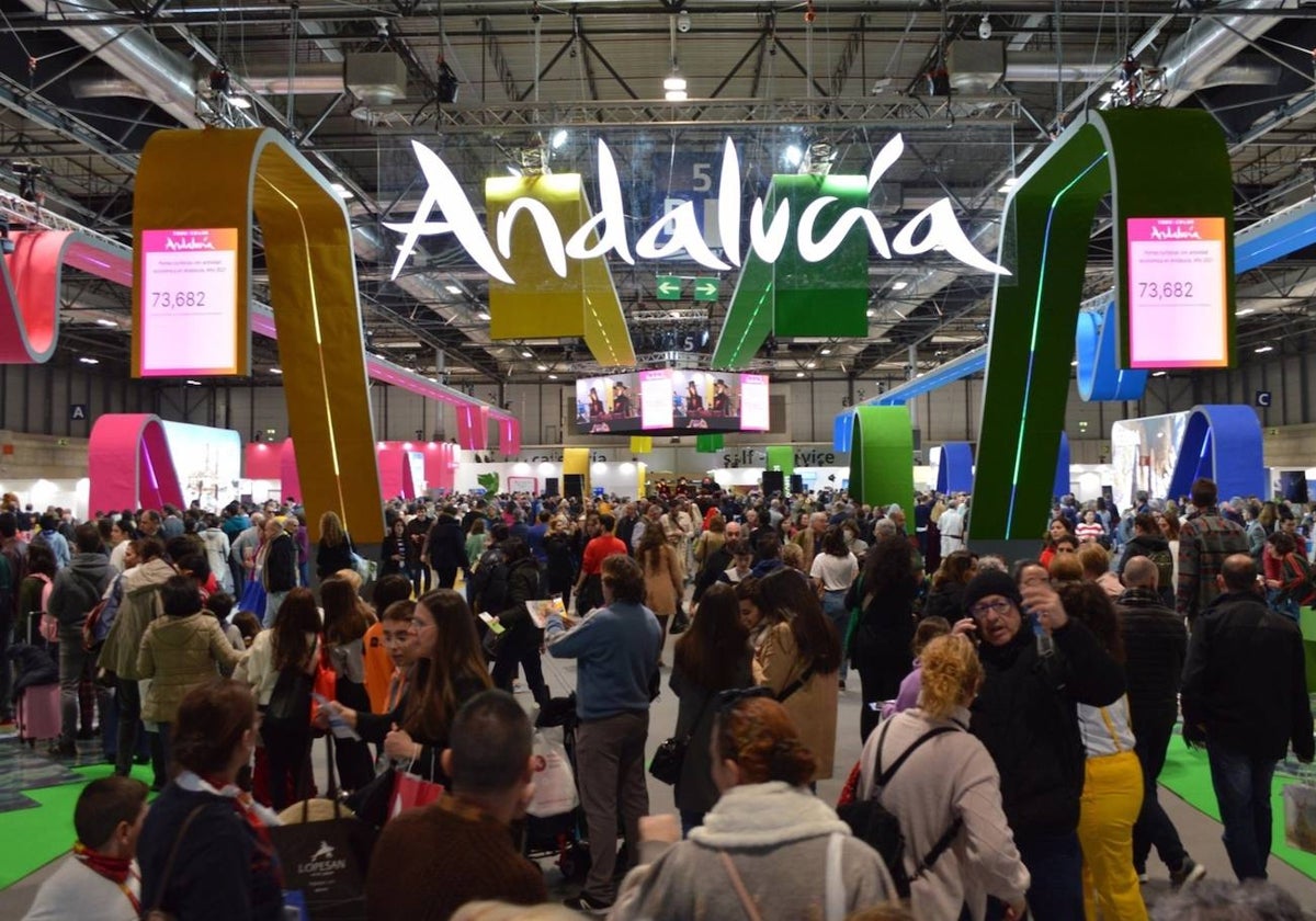 Imagen del pabellón de Andalucía en la última edición de Fitur