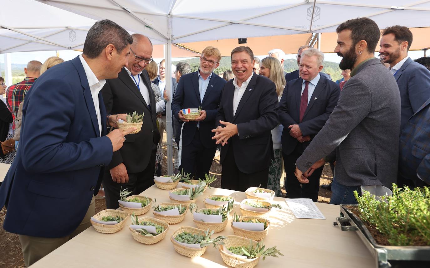 La visita de los ministros de Agricultura de la UE a la innovadora finca de Rabanales
