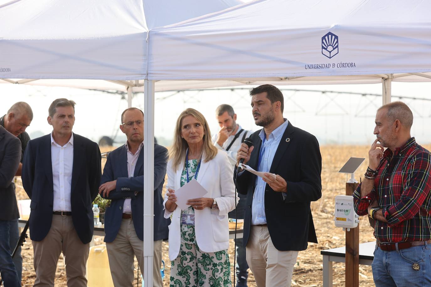 La visita de los ministros de Agricultura de la UE a la innovadora finca de Rabanales