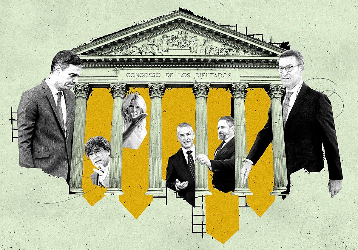 Una investidura, dos Españas: el plan de Feijóo para exponer el pacto en la sombra de Sánchez