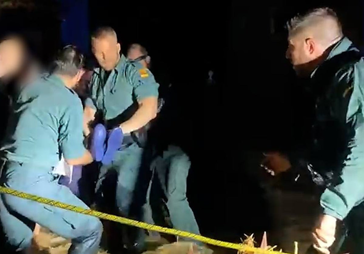 Rescate del menor, en Aldea del Fresno