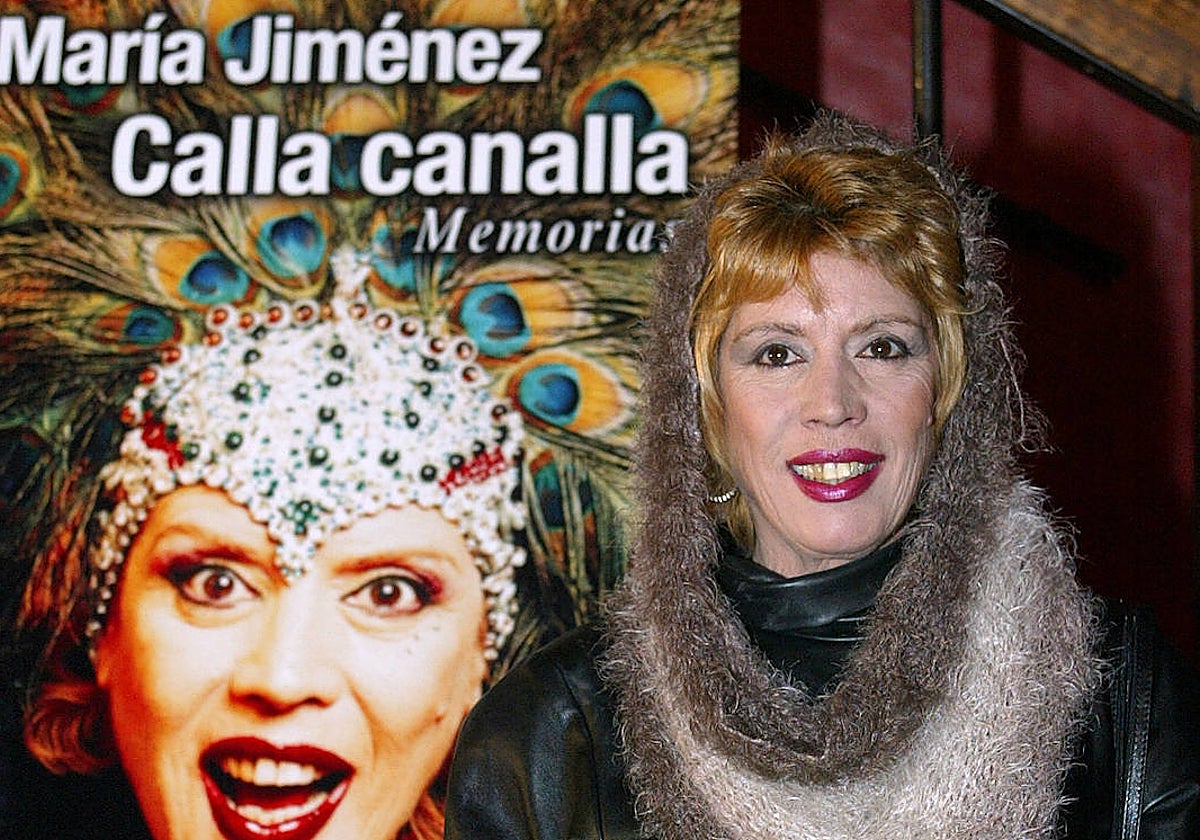 María Jiménez en la presentación en Madrid de su biografía