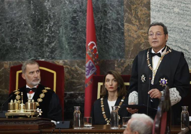 El Fiscal General del Estado en el acto de inauguración del año judicial