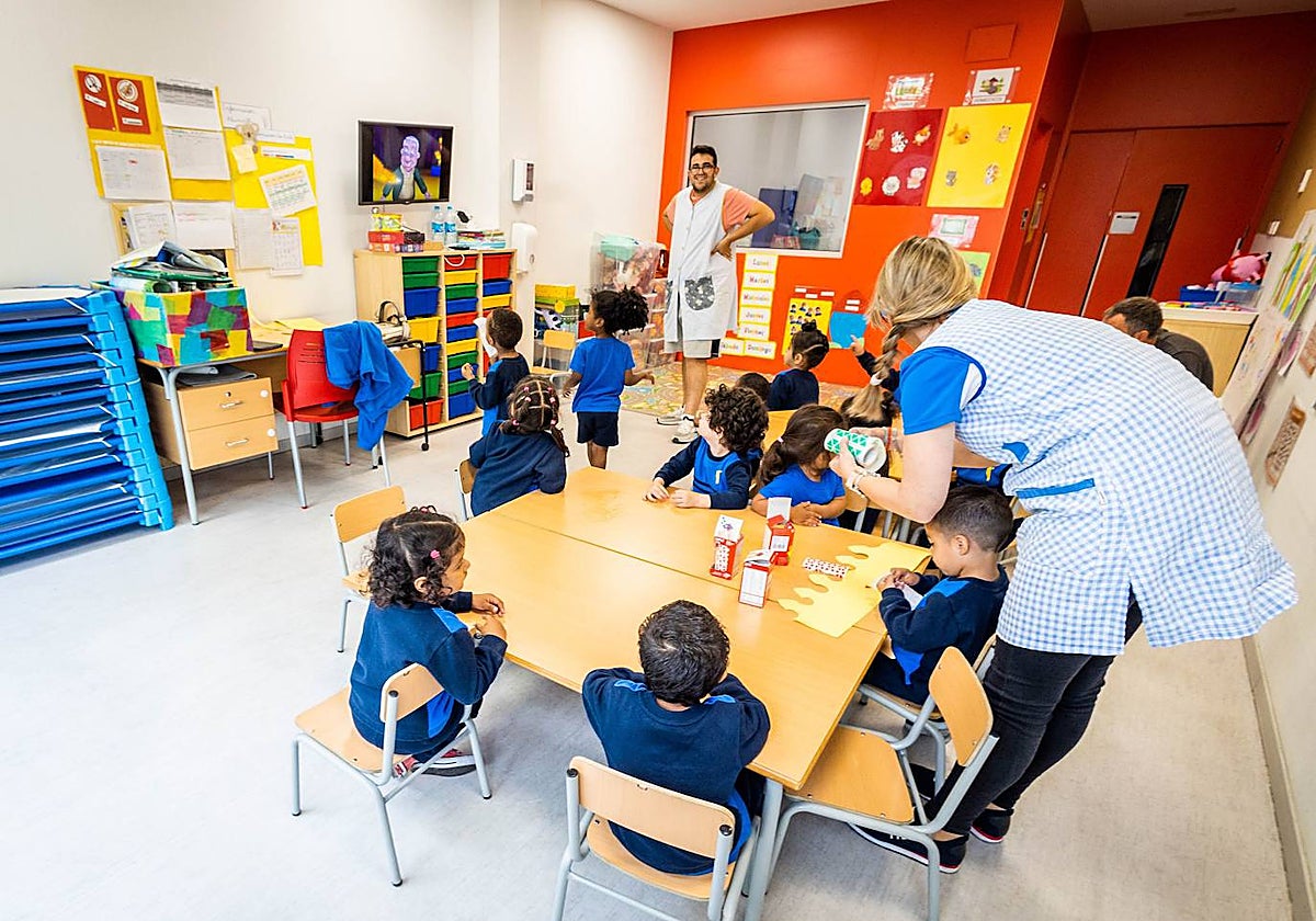 Imagen de una de las escuelas infantiles de Casa Caridad