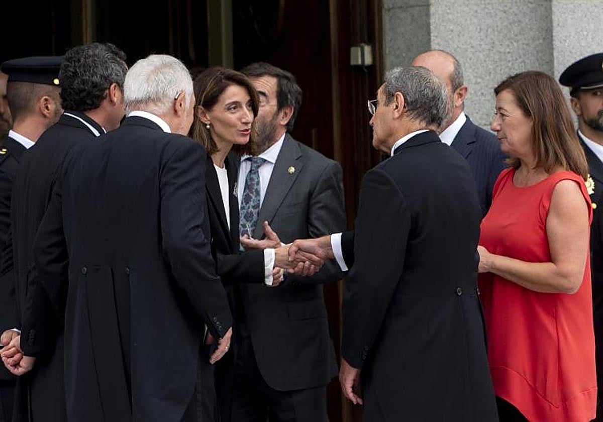 Guilarte, con los presidentes del Congreso y del Senado, Armengol y Rollán
