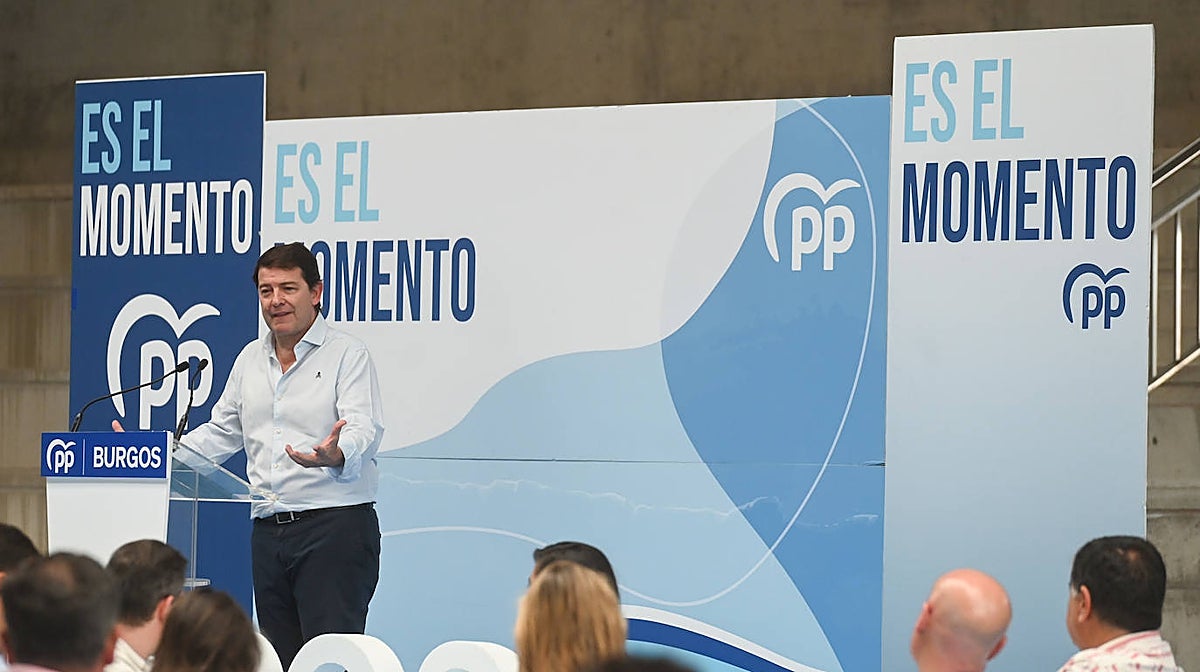 El presidente del PP de Castilla y León, Alfonso Fernández Mañueco, participa en la apertura del curso político del PP de Burgos