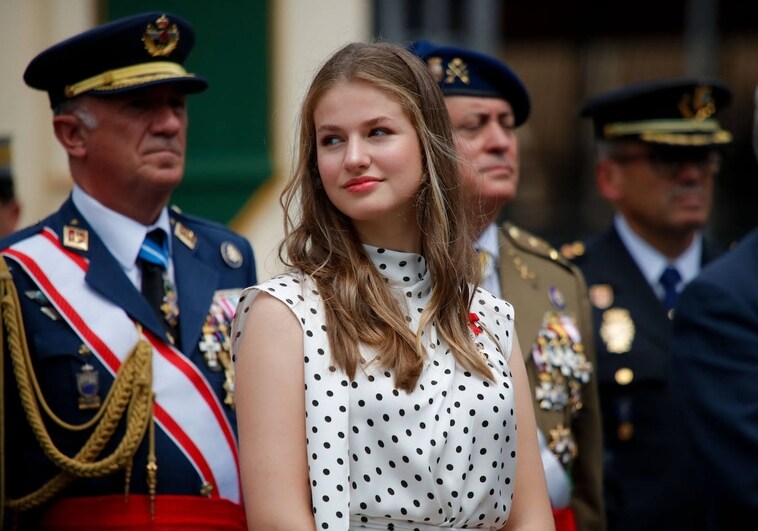 La princesa Leonor, el pasado mes de julio, en la Academia General Militar de Zaragoza