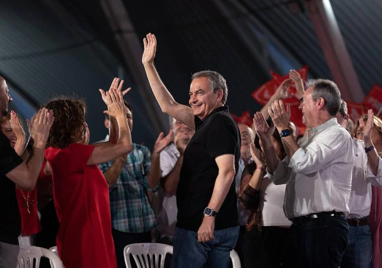 José Luis Rodríguez Zapatero, en un acto político