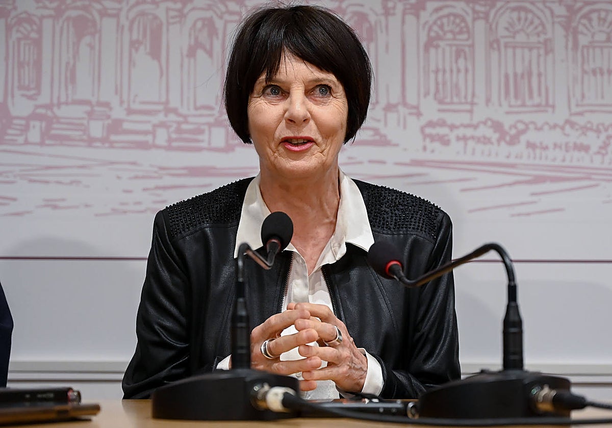 Chantal Maillard, durante su intervención en León