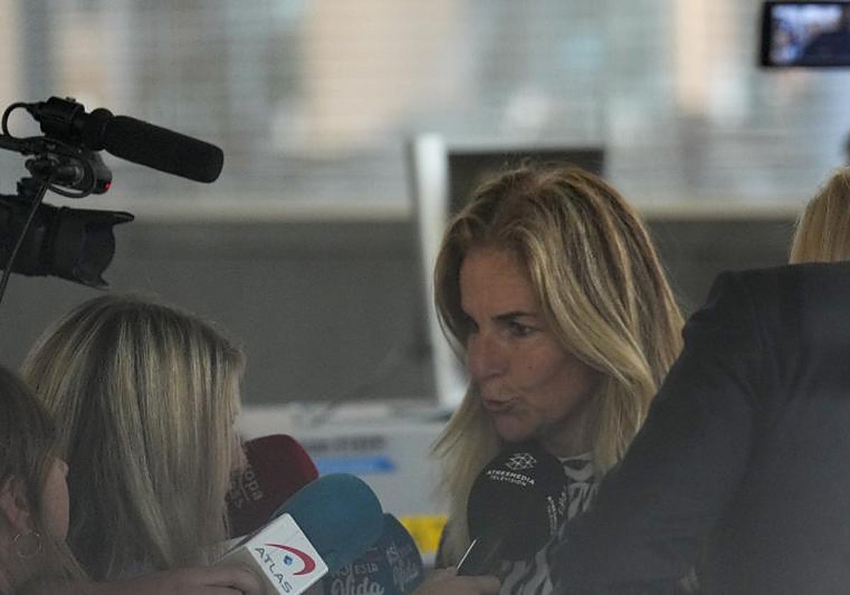 Arantxa Sánchez Vicario, a su llegada al juicio este martes, 12 de septiembre
