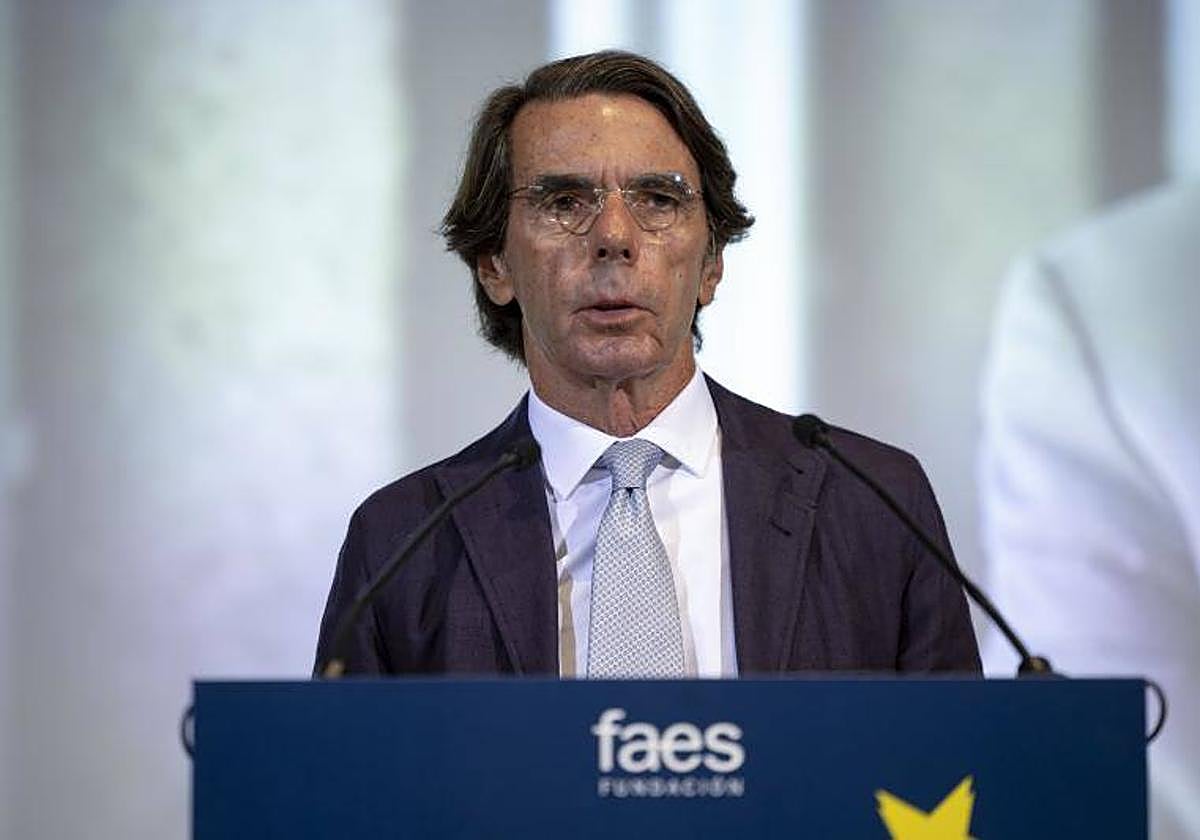 El expresidente del Gobierno, José María Aznar
