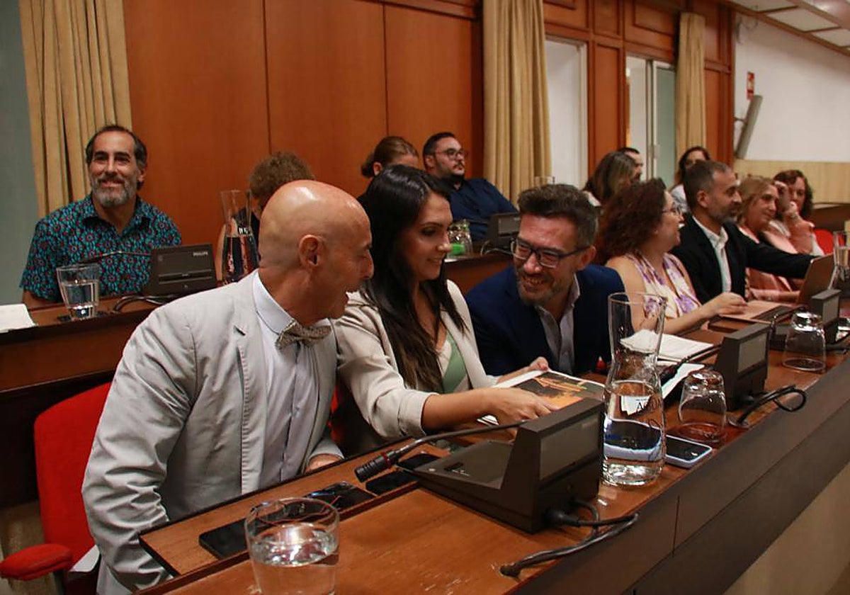 Los grupos del PSOE y Hacemos Córdoba, en el Pleno municipal de septiembre