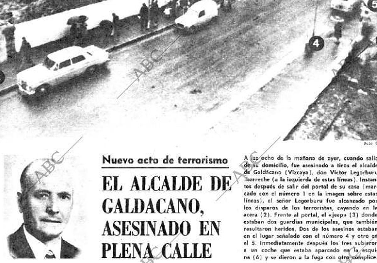 La portada de ABC del 10 de febrero de 1976, un día después del asesinato