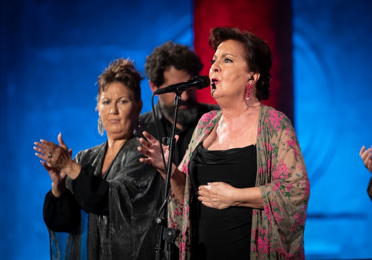 Un momento de la actuación de Carmen Linares