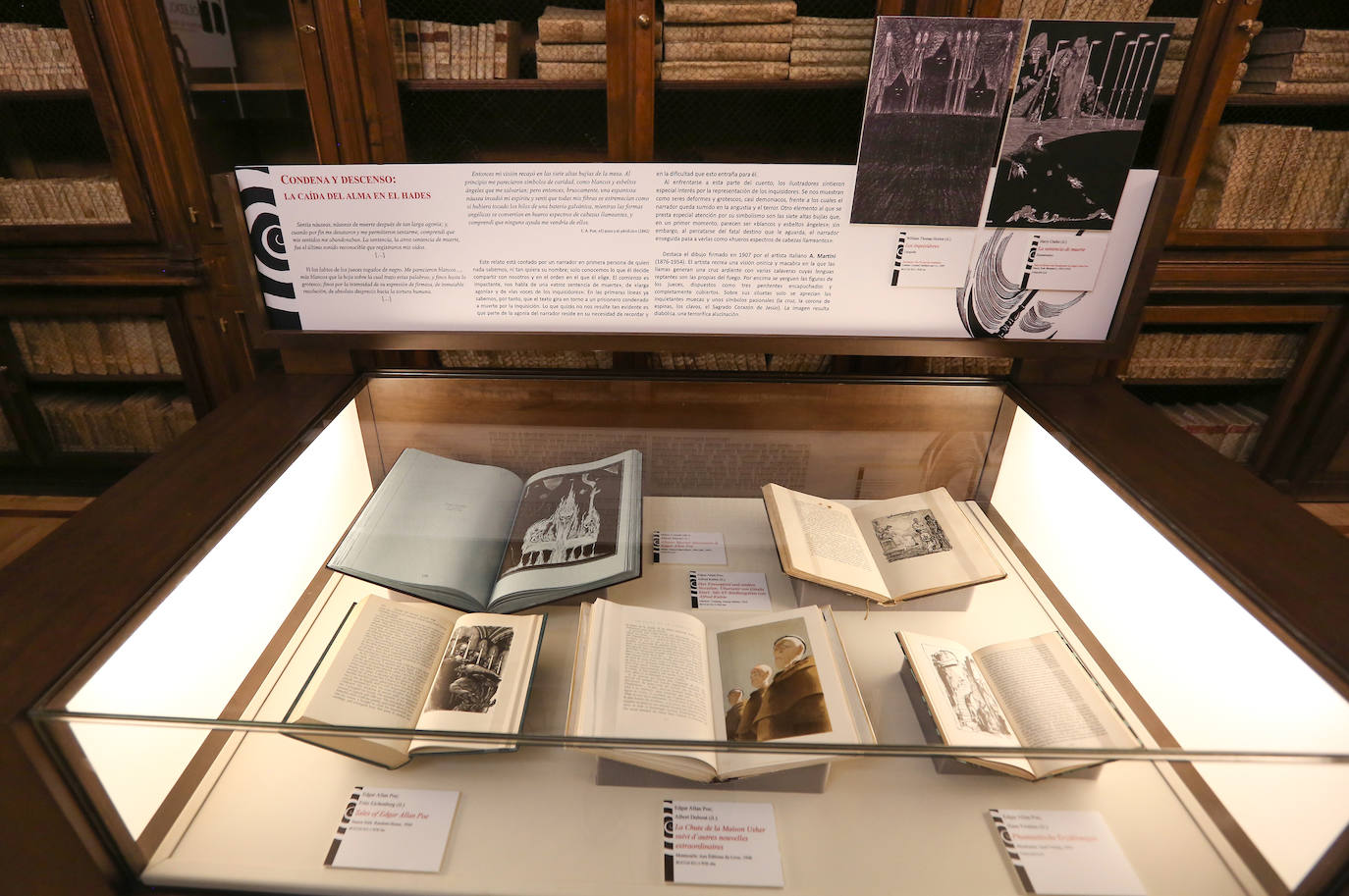 Una exposición en Toledo recoge las numerosas ediciones e ilustraciones de &#039;El pozo y el péndulo&#039;, de Edgar Allan Poe