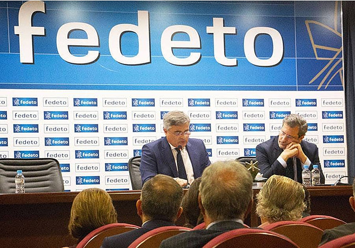 El presidente de Fedeto, Javier de Antonio, y el secretario general, Manuel Madruga