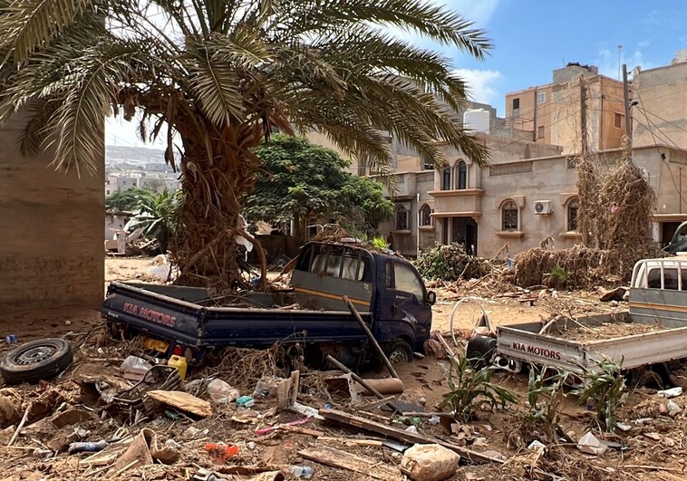 Destrucción causada por la tormenta Daniel en Libia