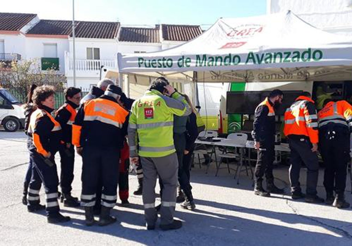 Personal del 112, que coordinó las tareas de emergencias, en foto de archivo