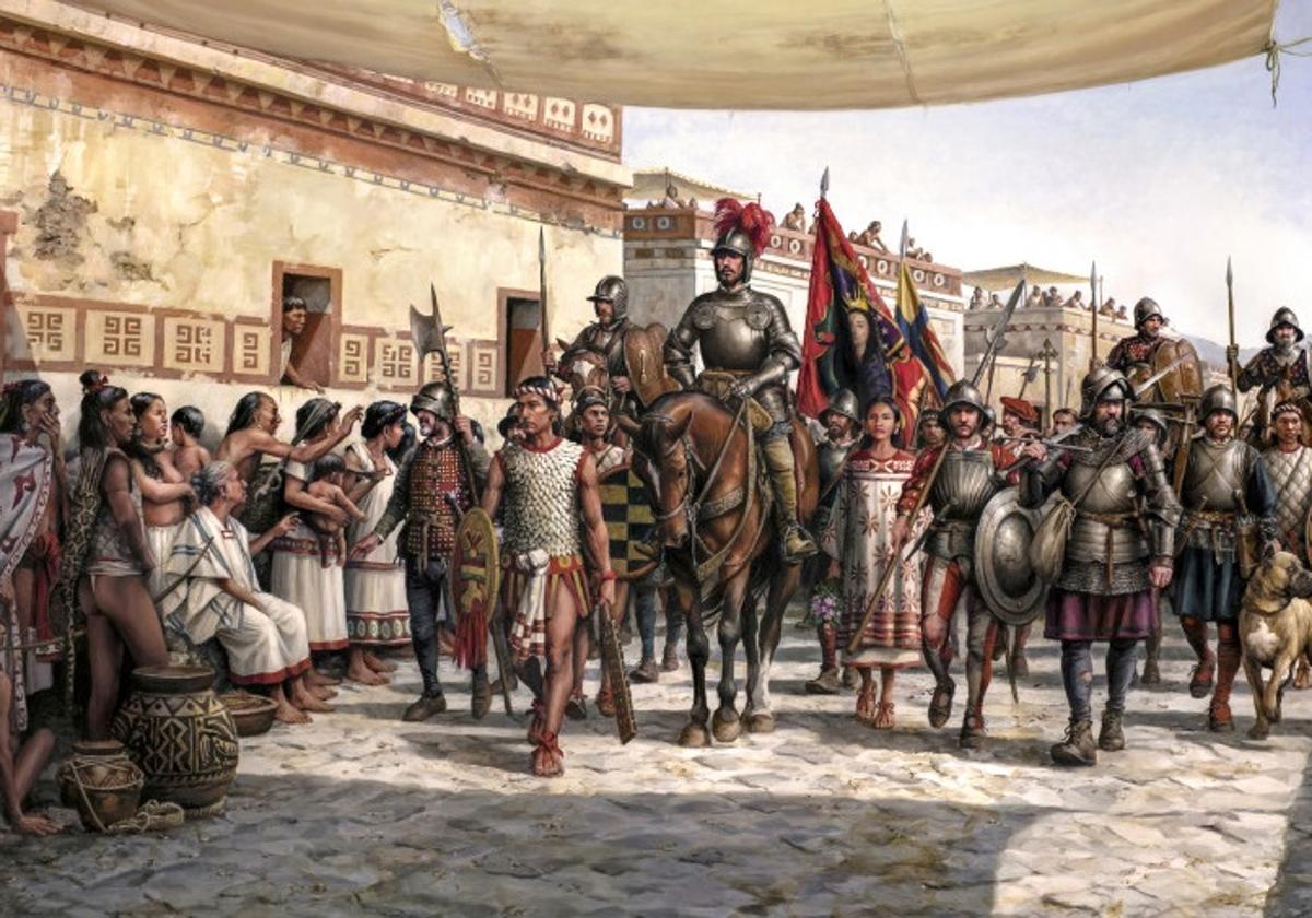 La entrada de Hernán Cortés en México