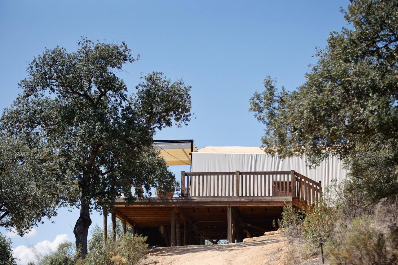 Las lujosas suites del glamping de lujo en Adamuz, en imágenes