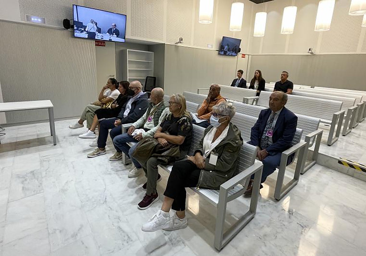 El banquillo de acusados en el juicio a los Charlines por blanqueo del narcotráfico