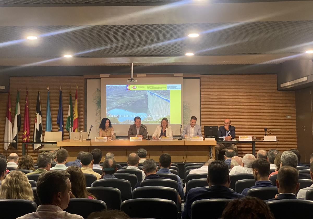 Imagen del pleno de la Comisión de Desembalse de la Confederación