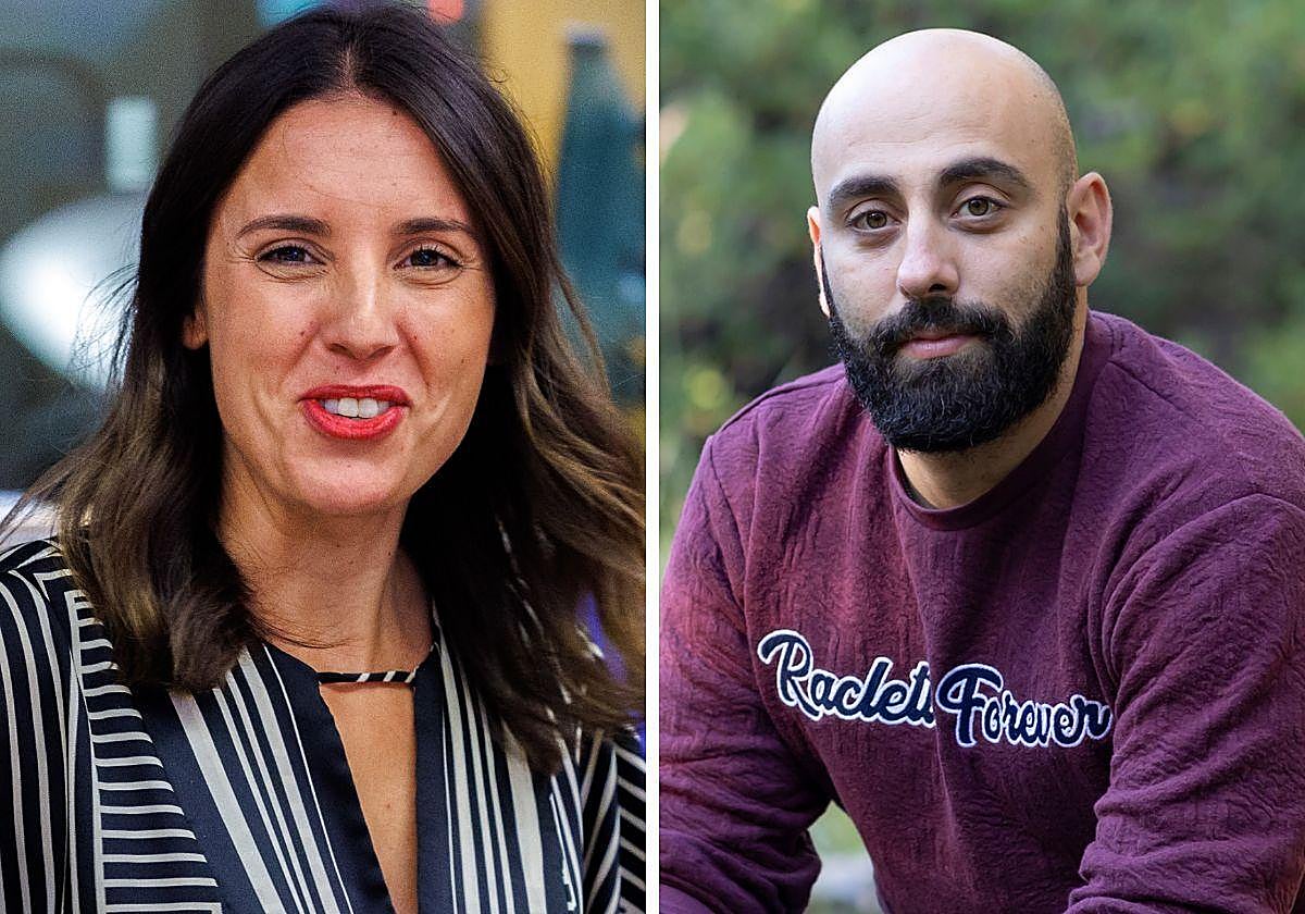 La ministra de Igualdad en funciones, Irene Montero, y la expareja de María Sevilla, Rafael Marcos