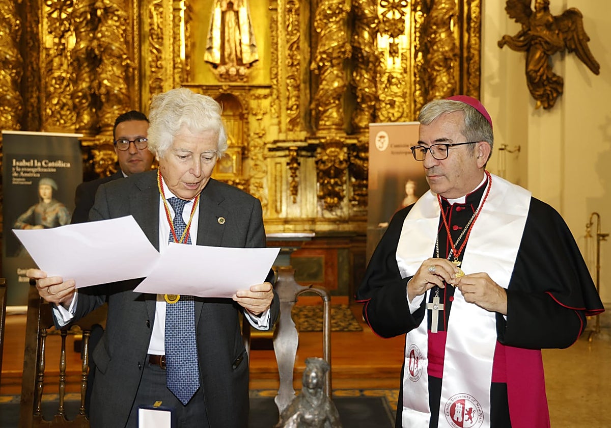 Argüello, tras ser investido Doctor Honoris Causa