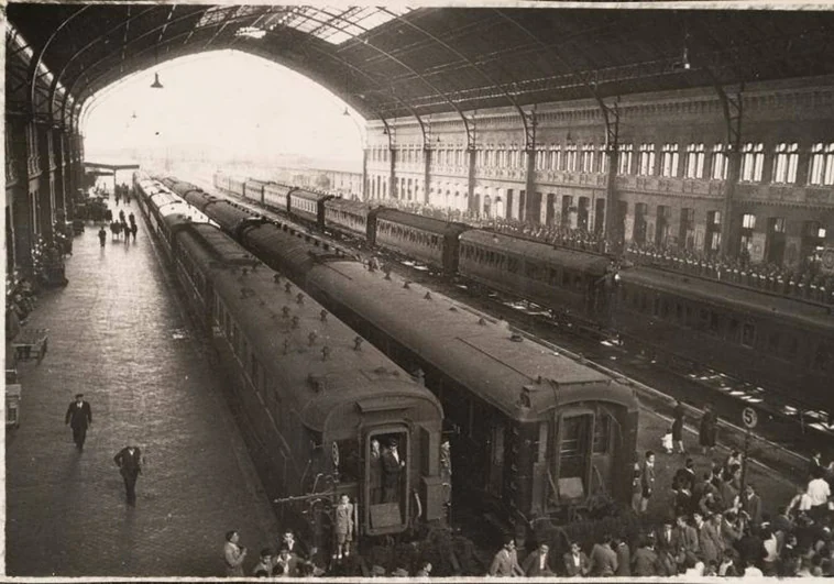 Aspecto de la Estación del Mediodía en los años 50