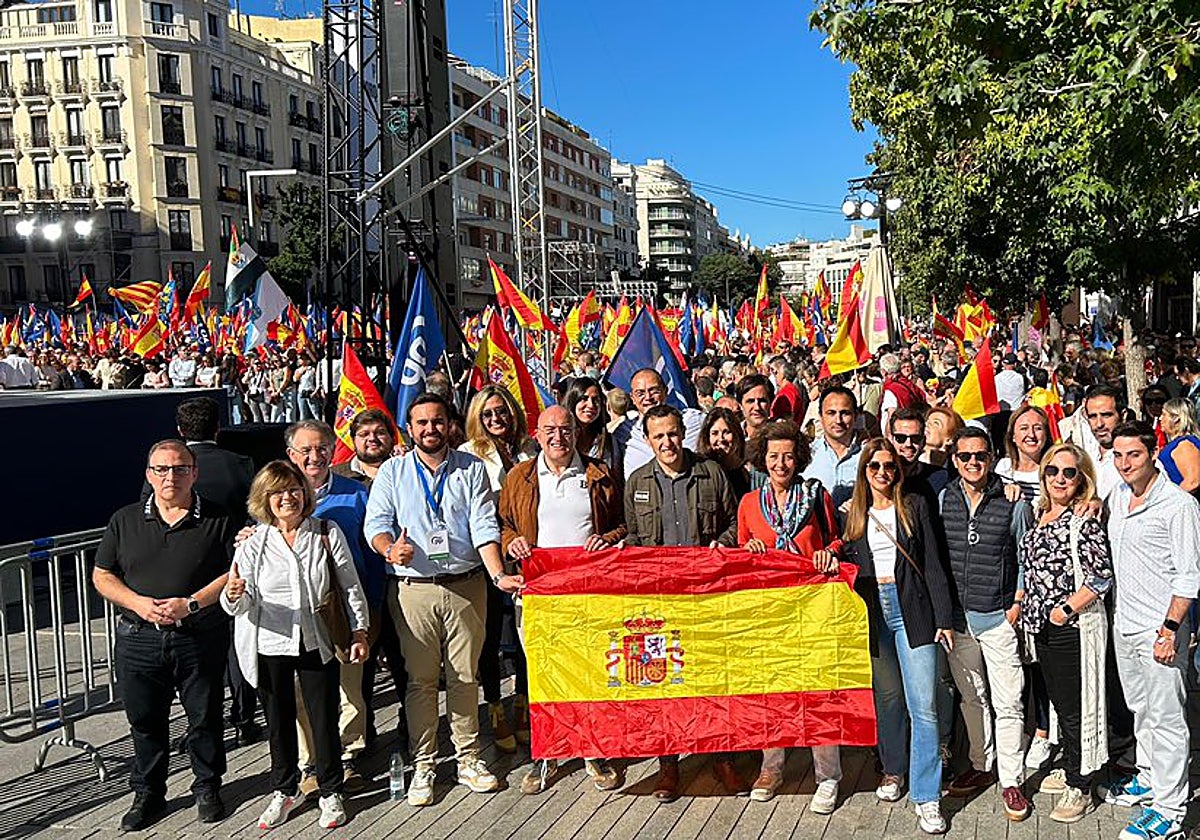 Representantes del PP de Valladolid, entre ellos el alcalde y el presidente de la Diputación
