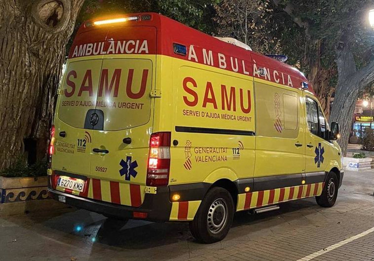 Imagen de archivo de una ambulancia del SAMU durante el turno de noche