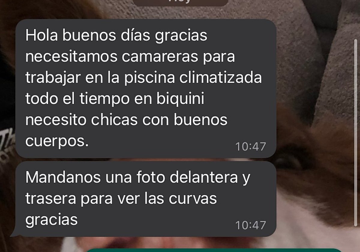 Captura del nuevo caso denunciado por el influencer Jesús Soriano
