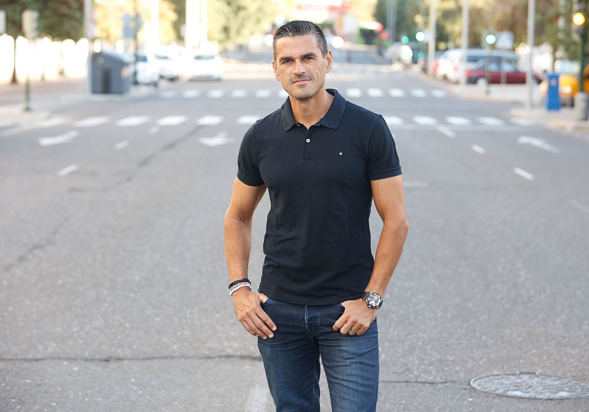 El director deportivo del Córdoba, Juan Gutiérrez 'Juanito', ayer en Gran Capitán