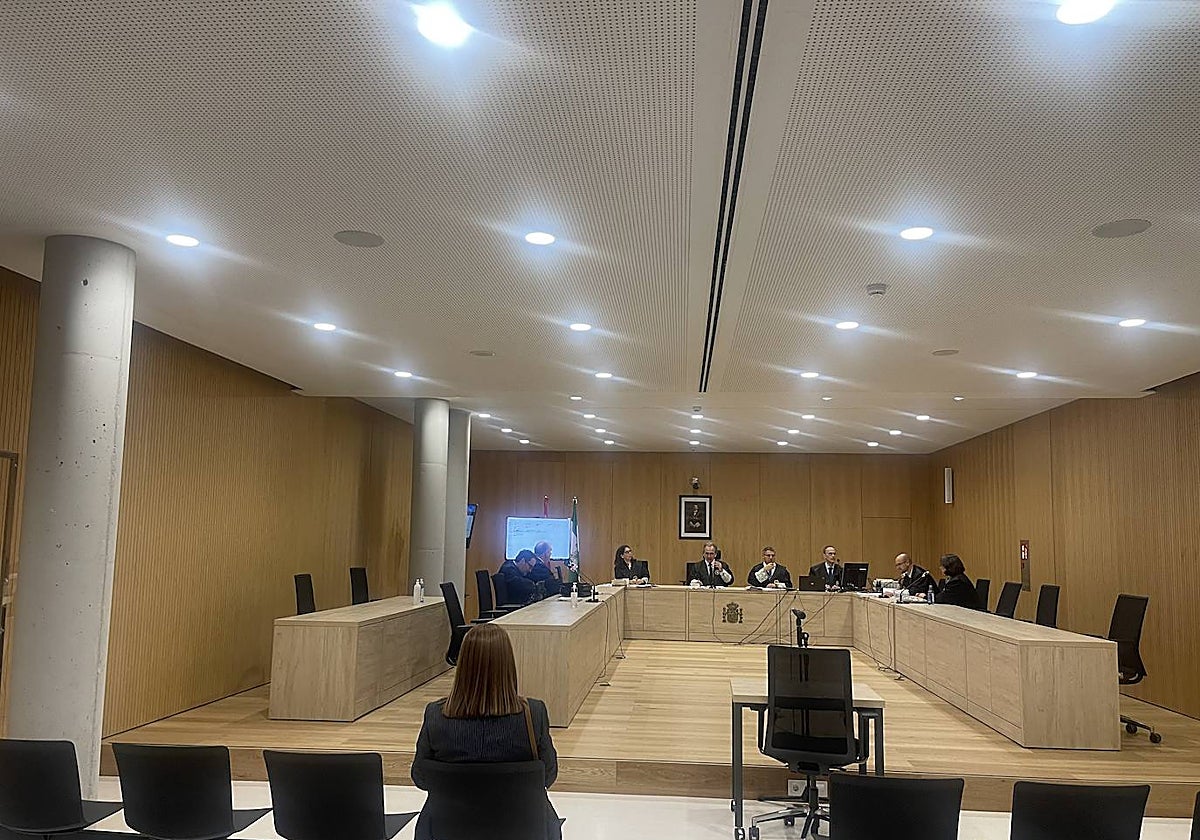 La exalcaldesa de Peñarroya María Luisa Ruiz durante esta tercera jornada del juicio en la Audiencia Provincial
