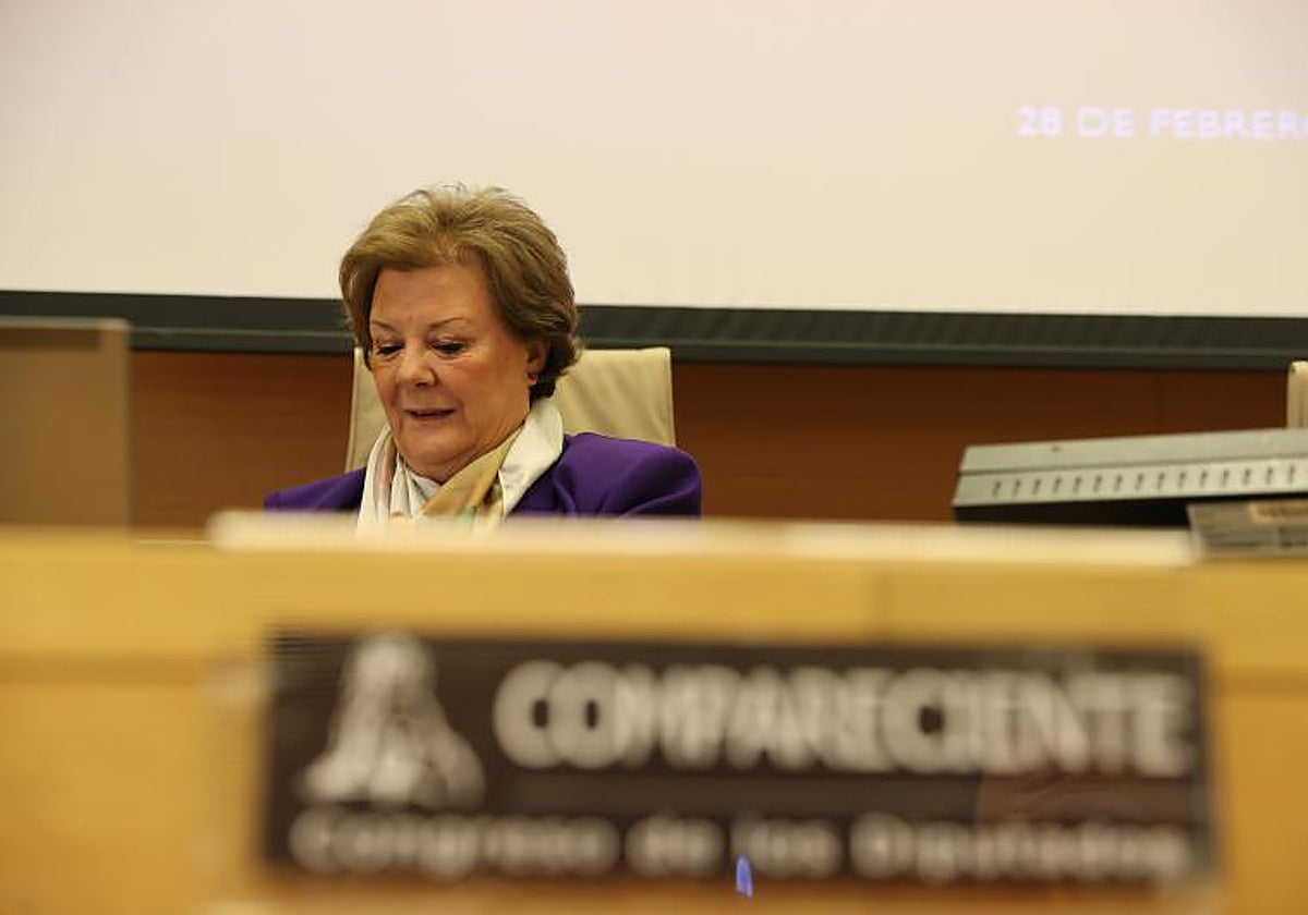 La presidenta del Tribunal de Cuentas, Enriqueta Chicano