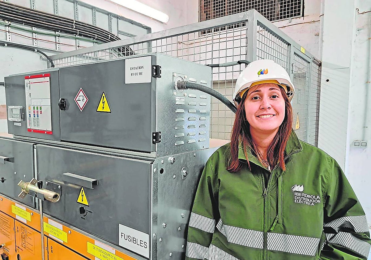 Raquel González, en su nuevo puesto de Iberdrola en Burgos