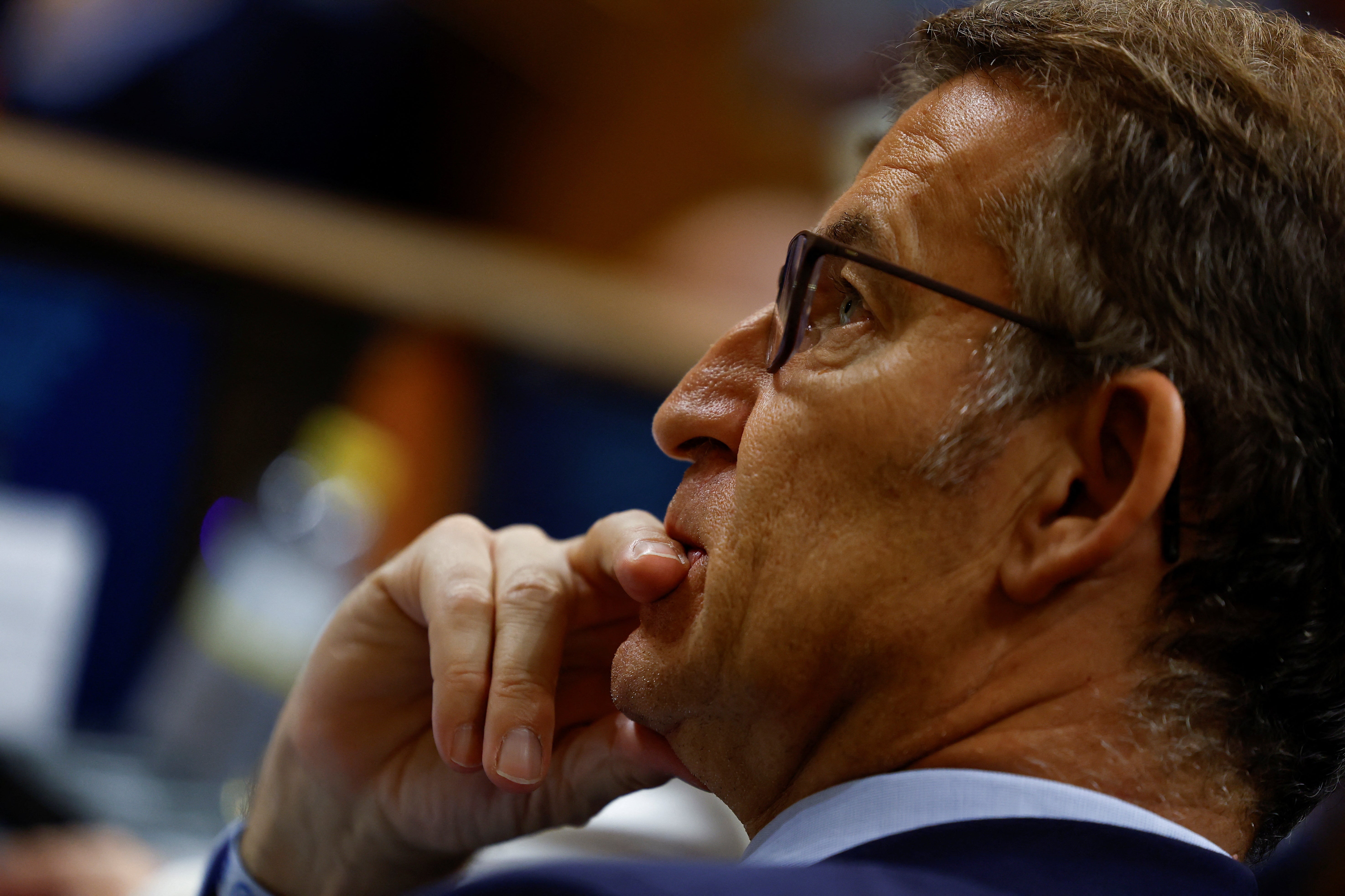 El líder del PP, atento a la votación en el segundo debate de investidura 