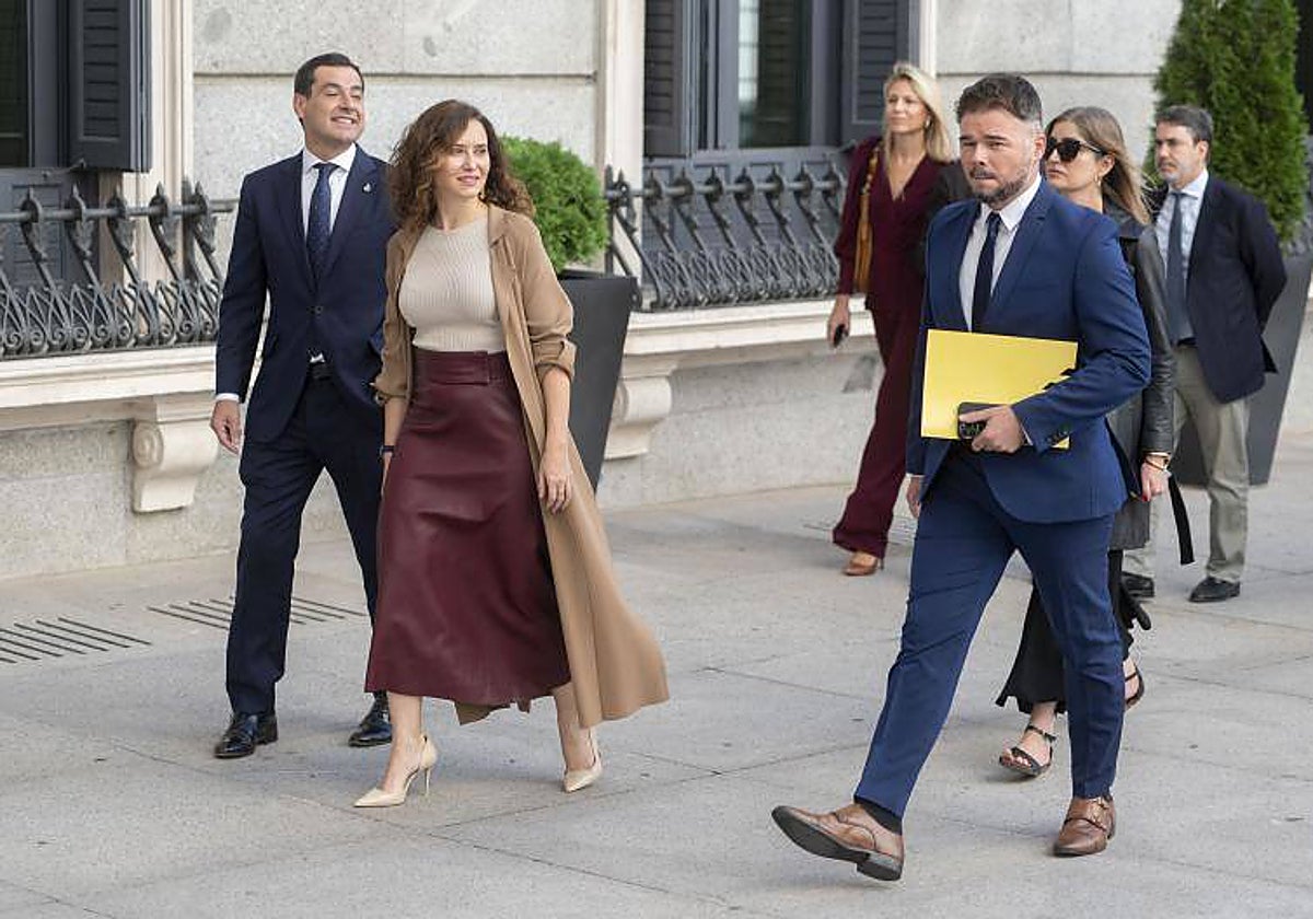 Isabel Díaz Ayuso, esta semana en el Congreso de los Diputados con motivo del debate de investidura de Feijóo